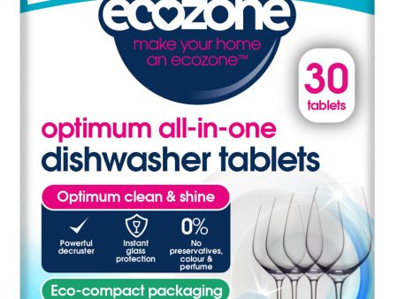 Ecozone Optimum All-in-one Dishwasher Tablets - 30 Tablets Discount