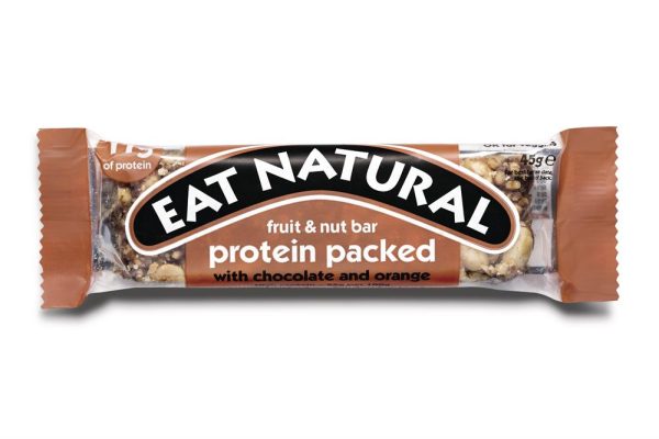 Eat Natural Protein Packed Choc Orange Bar 40g on Sale