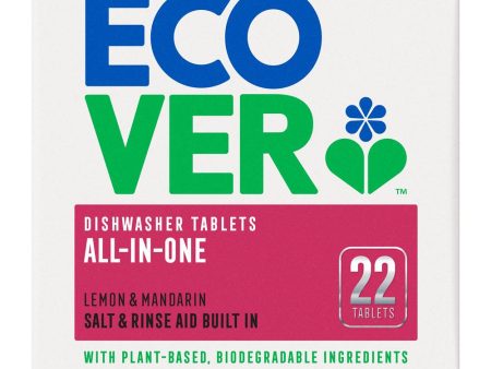 Ecover All in One Dishwasher Tablets 22 tablets Online now