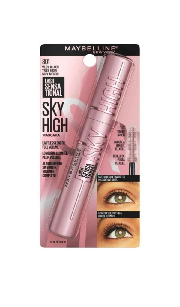 MAYBELLINE LS SKY HIGH WASH VERY BLACK 801 For Cheap