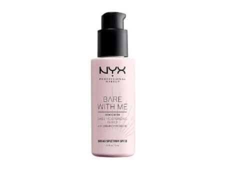 nyx bare with me Moisturizing Face Primer Sativa Seed Oil SPF 30 Discount