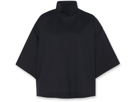 Boxy Turtleneck Top For Cheap