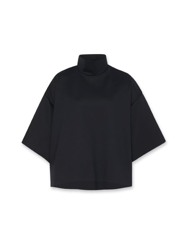 Boxy Turtleneck Top For Cheap