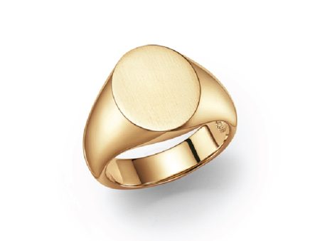 Signet, 18K Yellow Gold Ring Hot on Sale