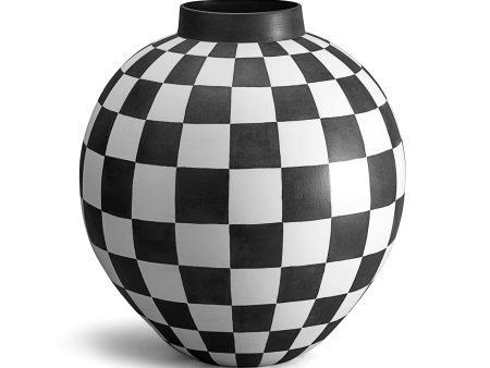 Damier Vase, X-Large For Cheap