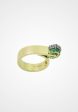 Beau, 14K Yellow Gold, Emerald + Diamond Ring on Sale