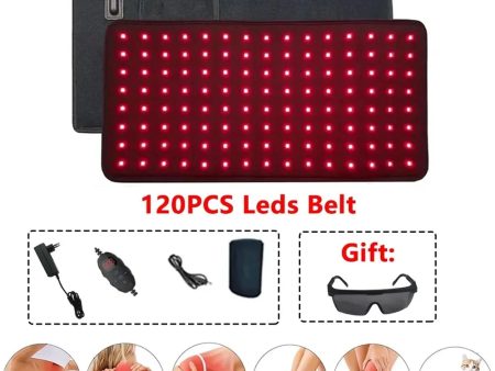 120PCS LED Infrared Light Therapy Pad 660&850nm for Body Fatigue Therapy for Back Knee Hands Feet Relief Portable Dropshipping Online Sale