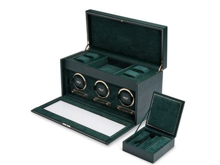 British Racing Triple Watch Winder With Storage Supply