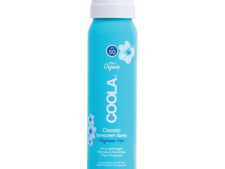 COOLA Classic Body Organic Sunscreen Spray SPF 50 - Fragrance Free (Travel Size) Online now