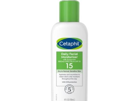 Cetaphil Daily Facial Moisturizer SPF 15  4oz Hot on Sale