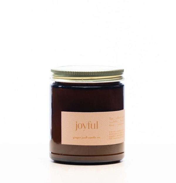 Ginger June Candle Co. JOYFUL - 8 oz Soy Candle For Discount