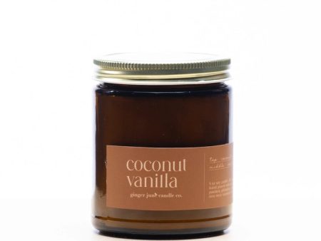 Ginger June Candle Co. COCONUT VANILLA - 8 oz Soy Candle Supply