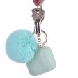 Fashion Case Protector With Decorative Pom Pom Fur Ball Compatible For Use With Apple AirPods® Online Sale