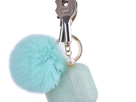 Fashion Case Protector With Decorative Pom Pom Fur Ball Compatible For Use With Apple AirPods® Online Sale