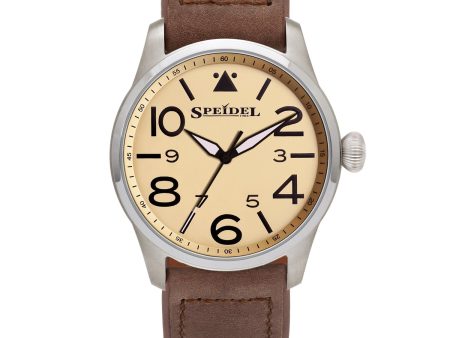 Men s Leather Pilot Watch Collection Discount